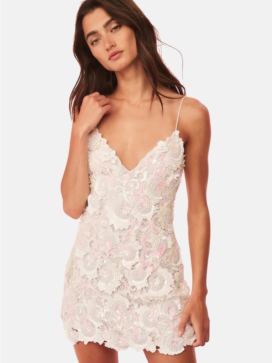 LoveShackFancy Dresses & Skirts - LoveShackFancy Zelia Embellished Mini Dress